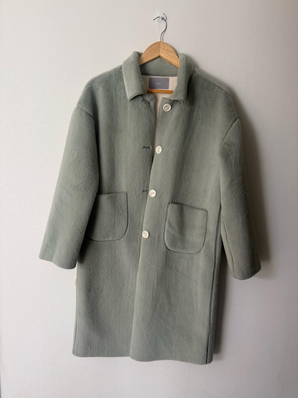 민트 페이크퍼 자켓 따뜻해여 퍼코트