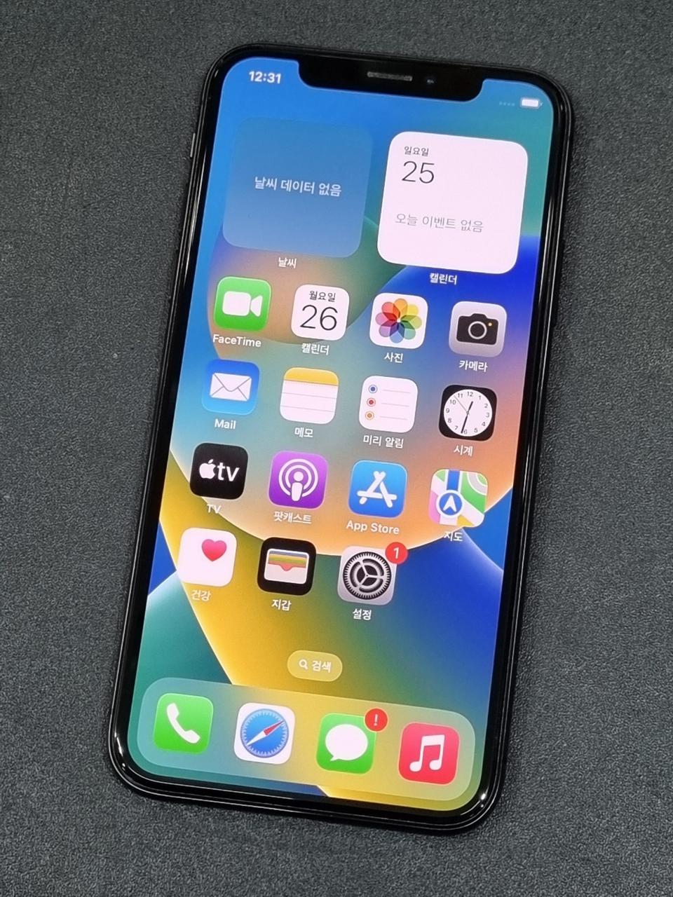 아이폰X 256GB 스페이스 그레이 배터리 99%