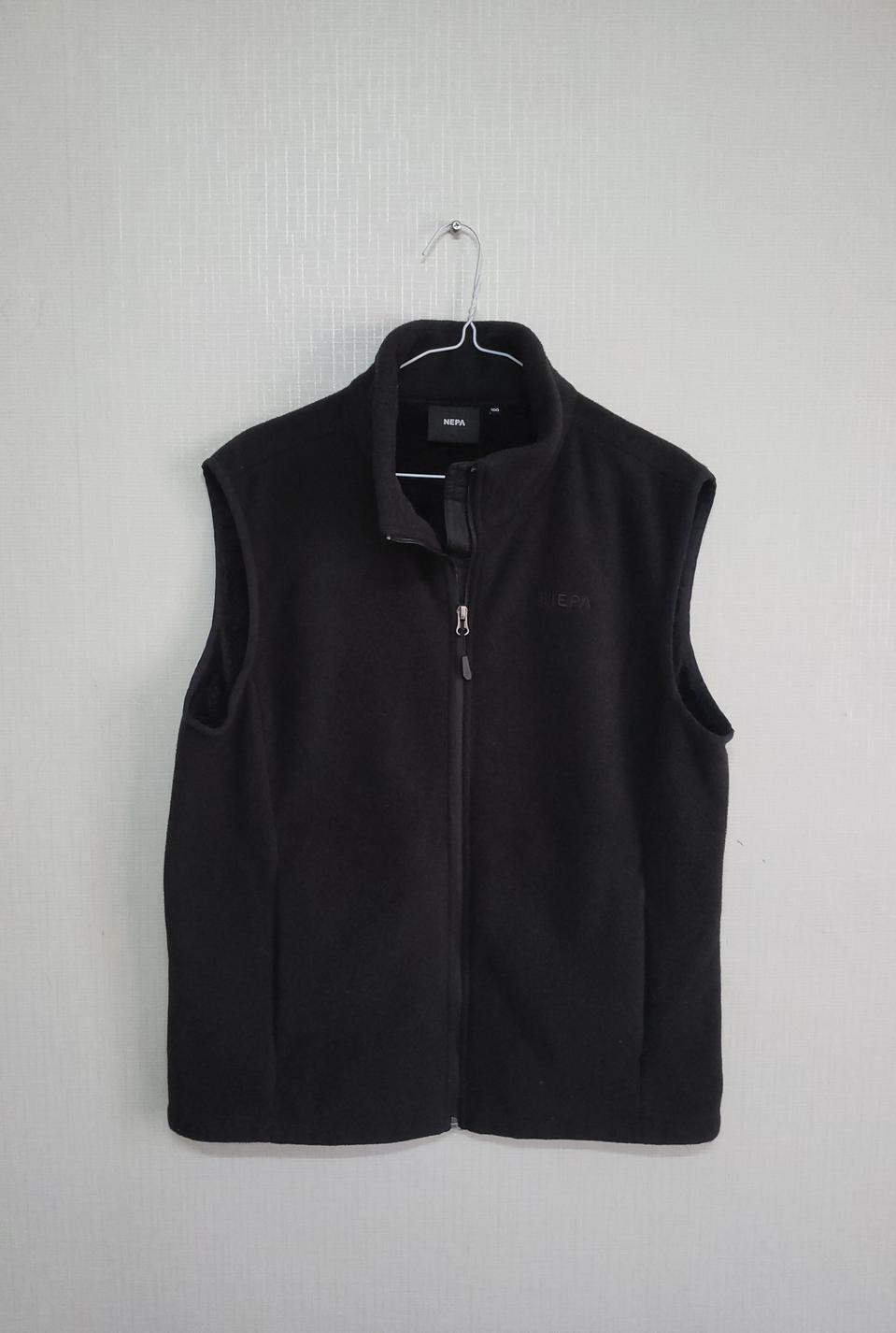 네파 검정색 플리스 조끼100