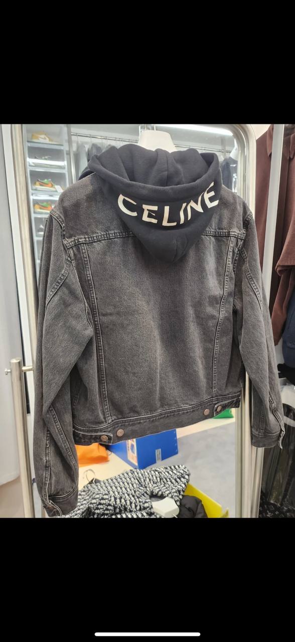 100~105 셀린느 백로고 데님 자켓 XL