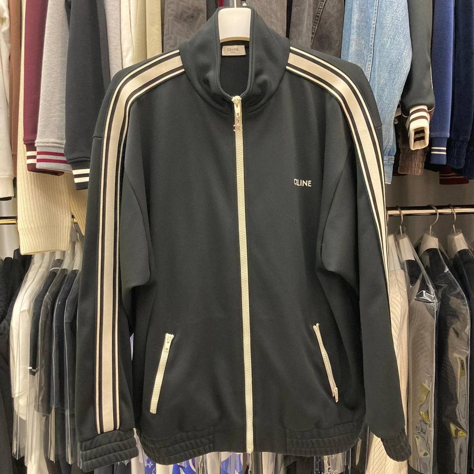 셀린느 블랙 트랙 집업 XXL 