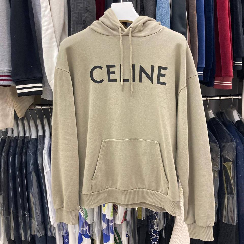 셀린느 로고 후드티 M