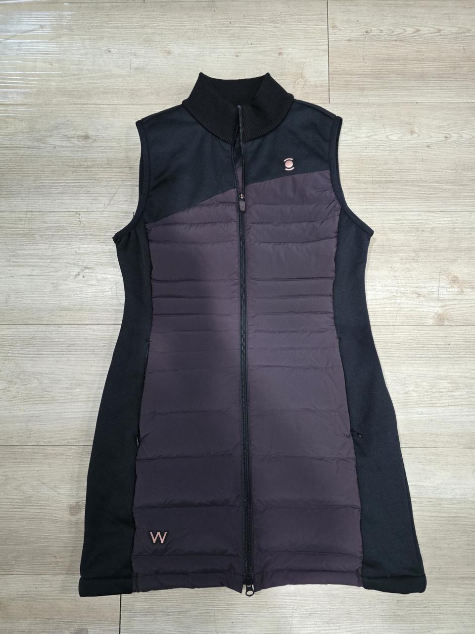 와이드앵글 골프 구스다운패딩 롱베스트 90