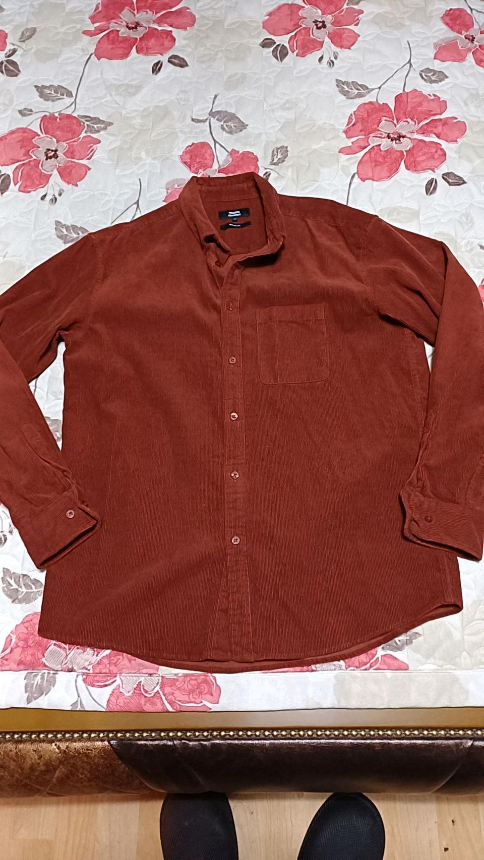 무신사 코듀로이남방 100 가슴57 기장78