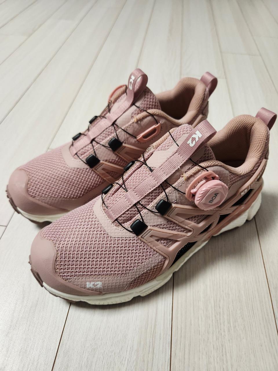 실착두어번))K2 수지 다이얼 트레킹화 폴리곤 FWF22N56 등산화 워