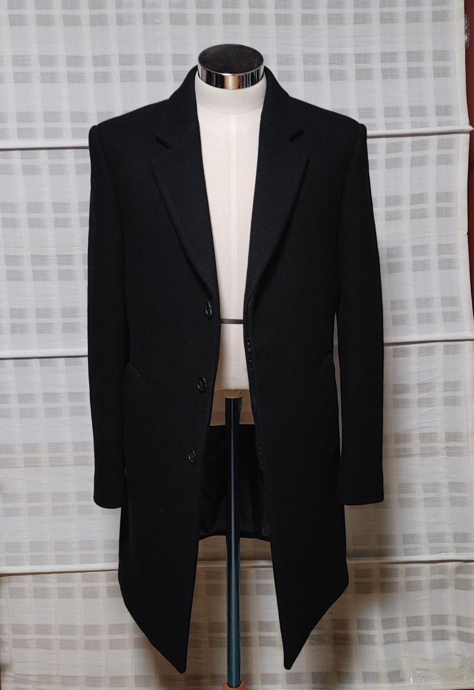 (한섬) 시스템 옴므 히든버튼 코트 100 (슬림)