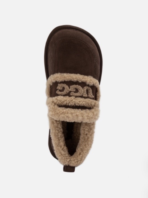 정품(새상품)/호주어그 천연양모 초콜렛 색상 로퍼(250)