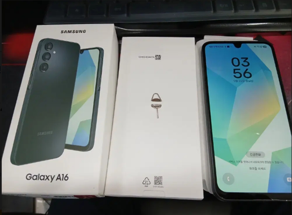 삼성 갤럭시 A16 블랙 중고 공기계 박스풀세트 무상AS 27년6월