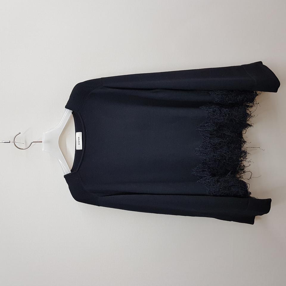 한섬 시스템 데미지 프릴 니트 F사이즈