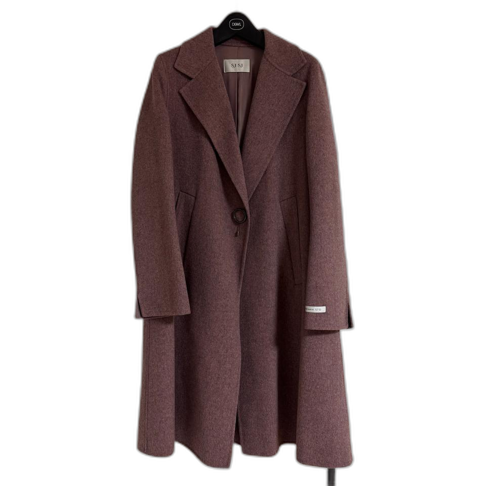 sjsj 울 캐시미어 혼방 코트