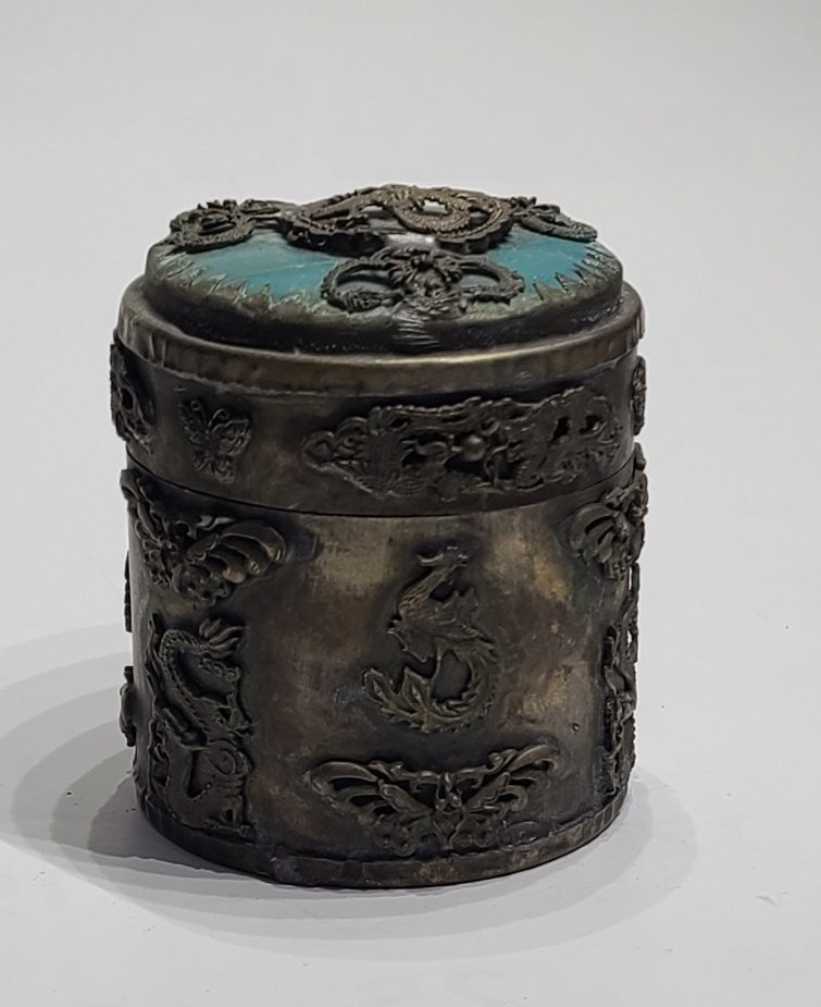 은(銀)제 운룡장식향합