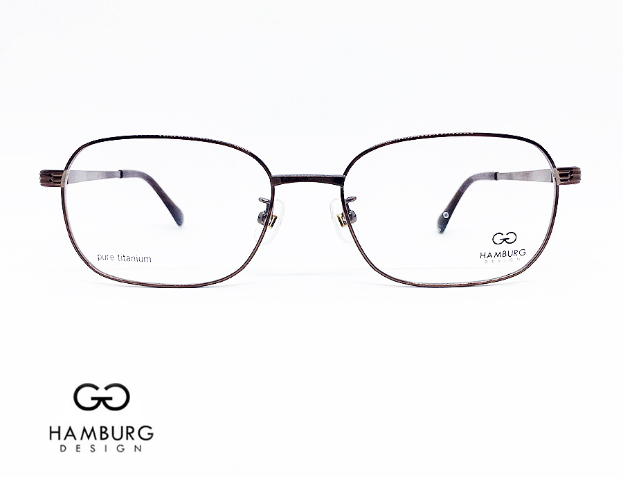 함부르크 디자인 퓨어티타늄 브라운 안경테 직장인 데일리 h9917 새제품