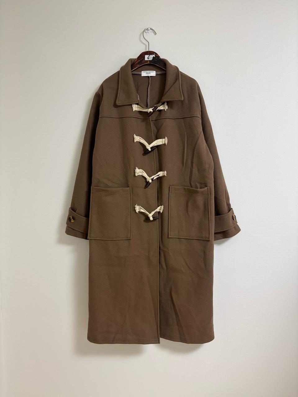 브라운 오버핏 떡볶이 코트