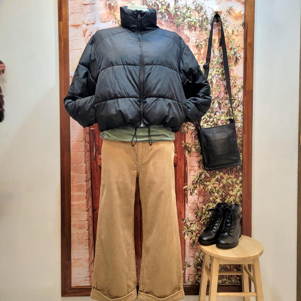 자라 zara 크롭 푸퍼 패딩