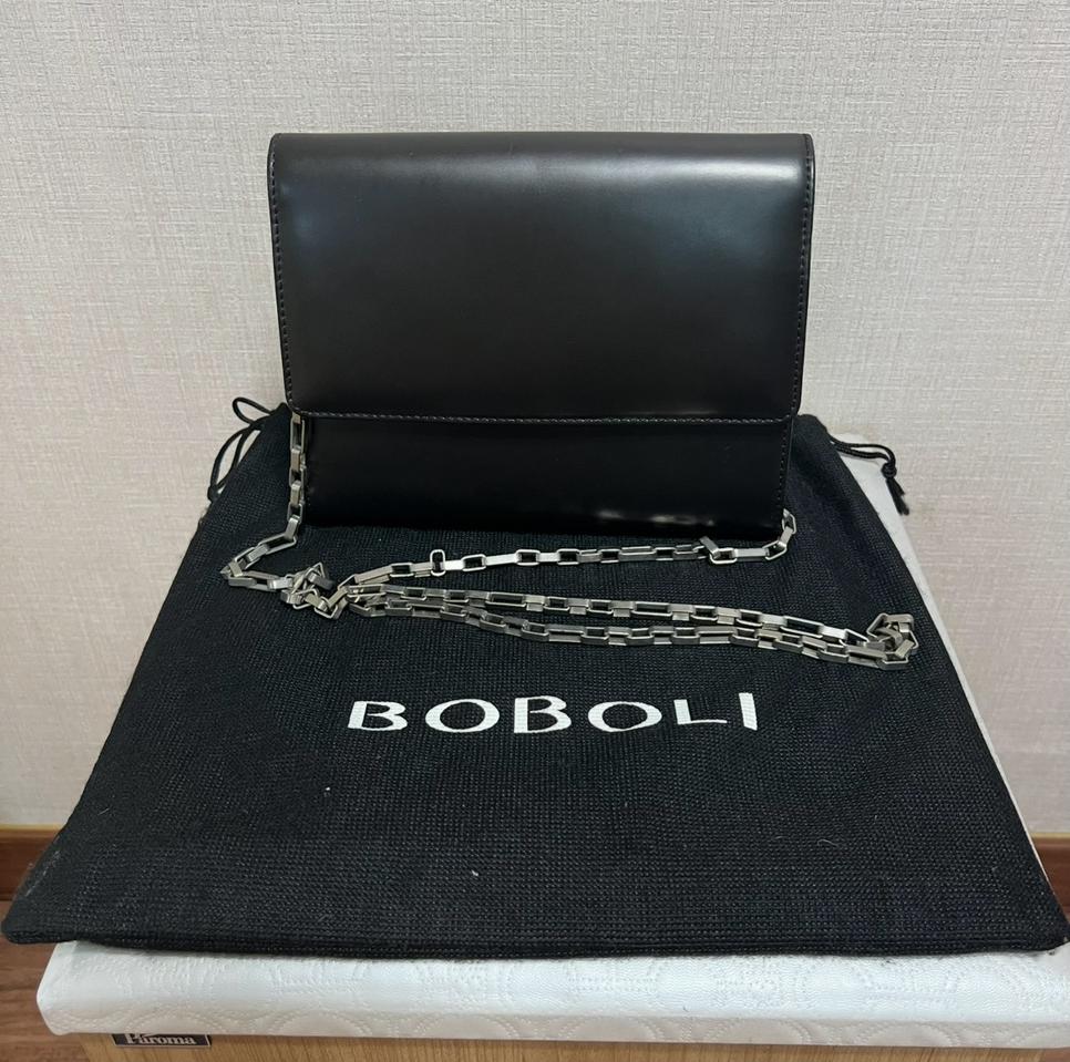 BOBOLI 블랙 체인 숄더백