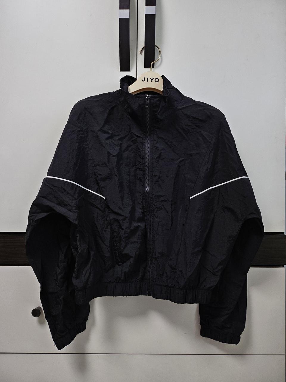 블랙 아노락 바스락 바람막이
