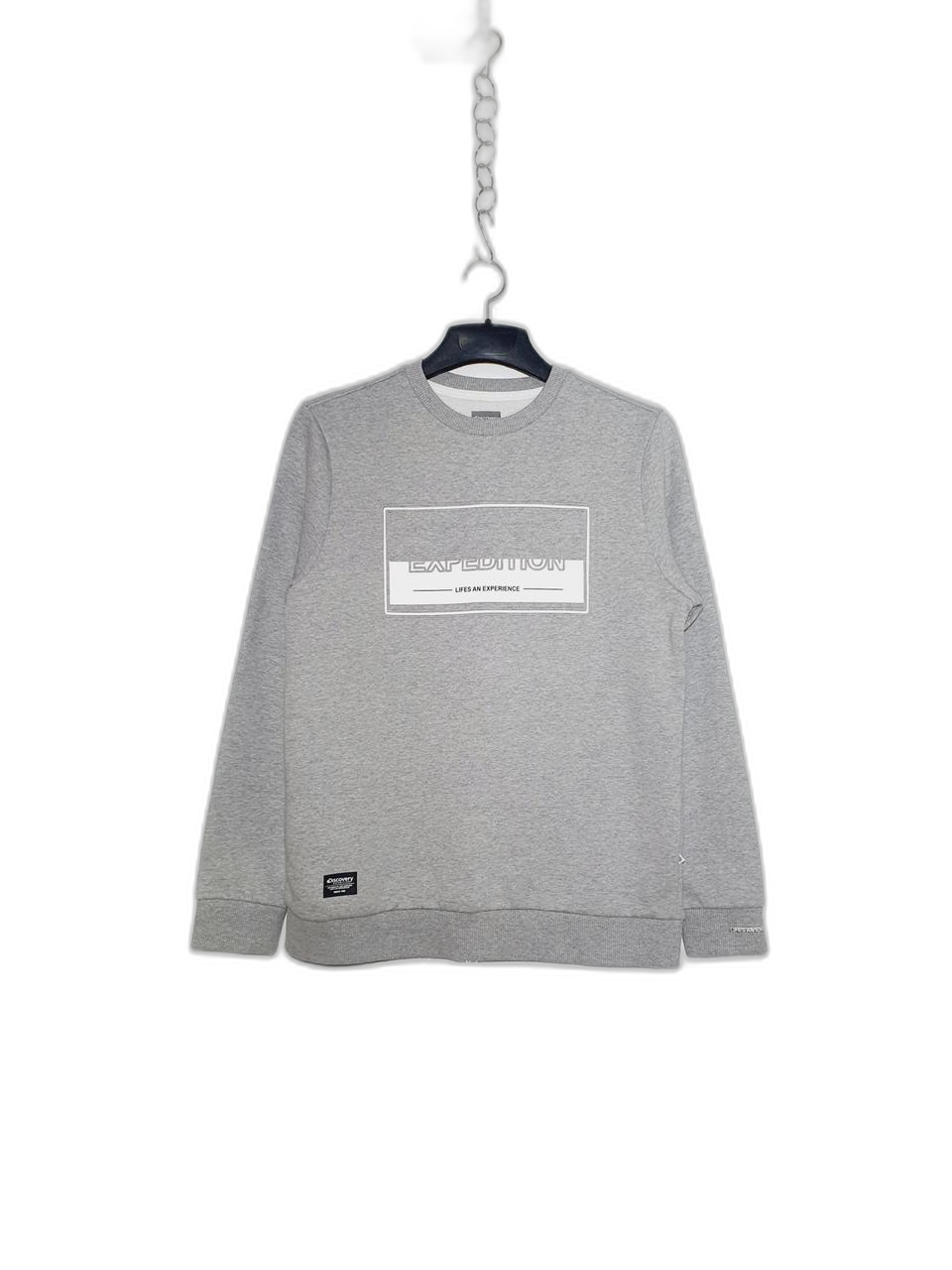 DISCOVERY 디스커버리 라이트그레이톤 안감기모 맨투맨