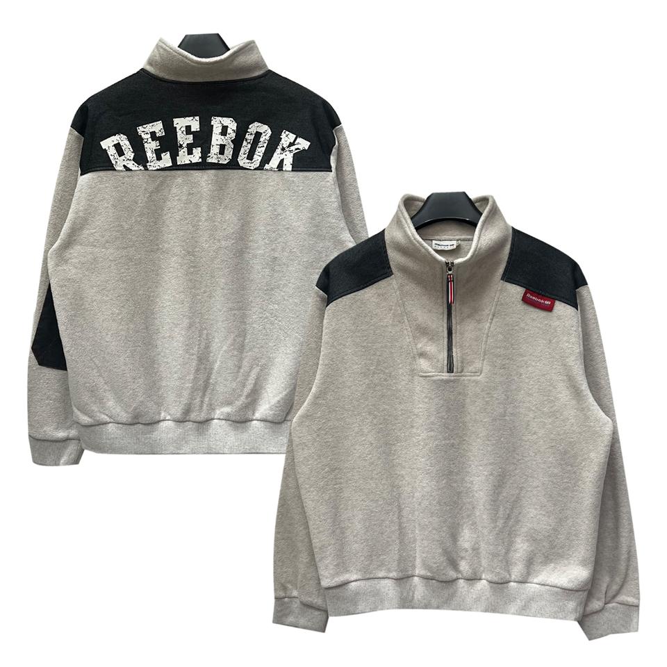 리복 클래식 프린트 하프집업 플리스 105