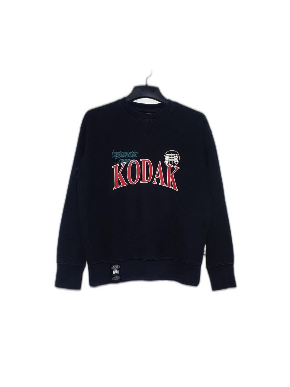 KODAK 코닥 와이드핏 연블랙톤 안감기모 맨투맨