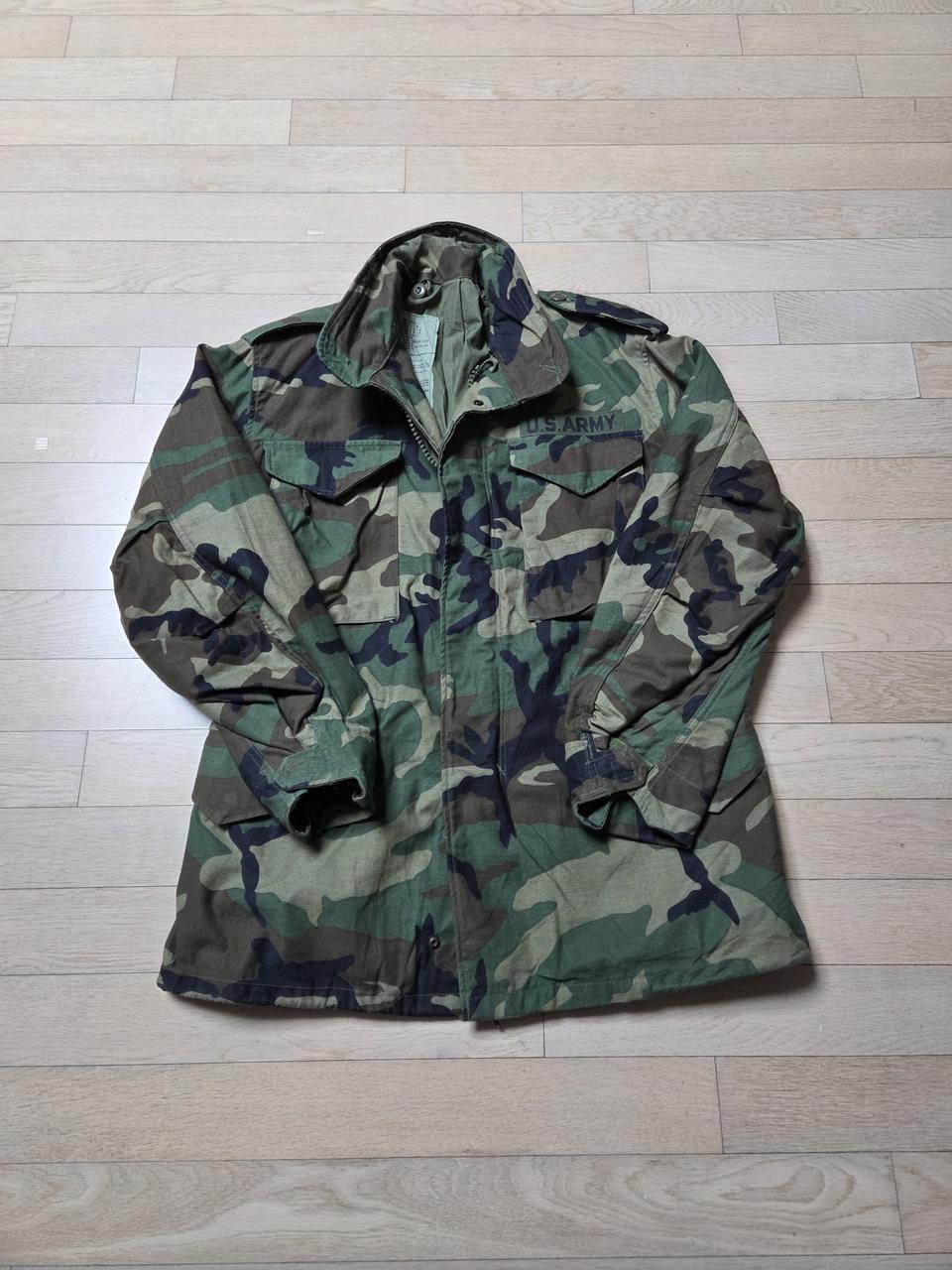 미군 M65 야상 우드랜드 필드자켓  스몰 레귤러