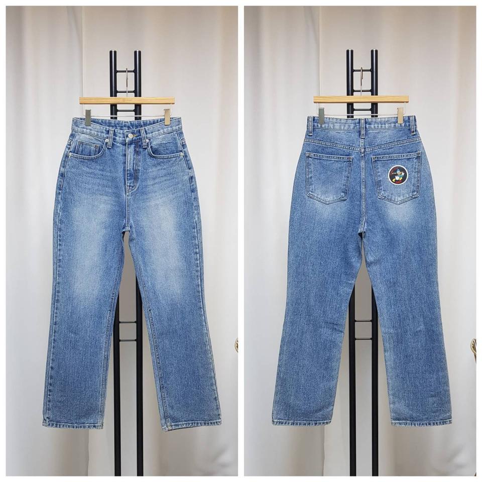국산 도널드패치 중청 일자데님M 새상품(26-28정도)