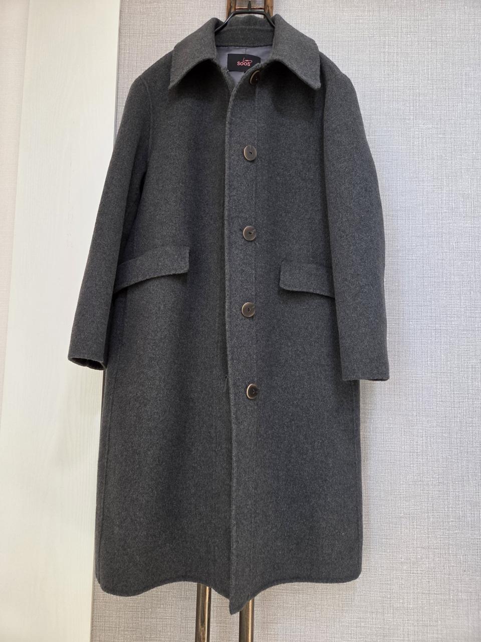 SOOS 울50% 롱코트