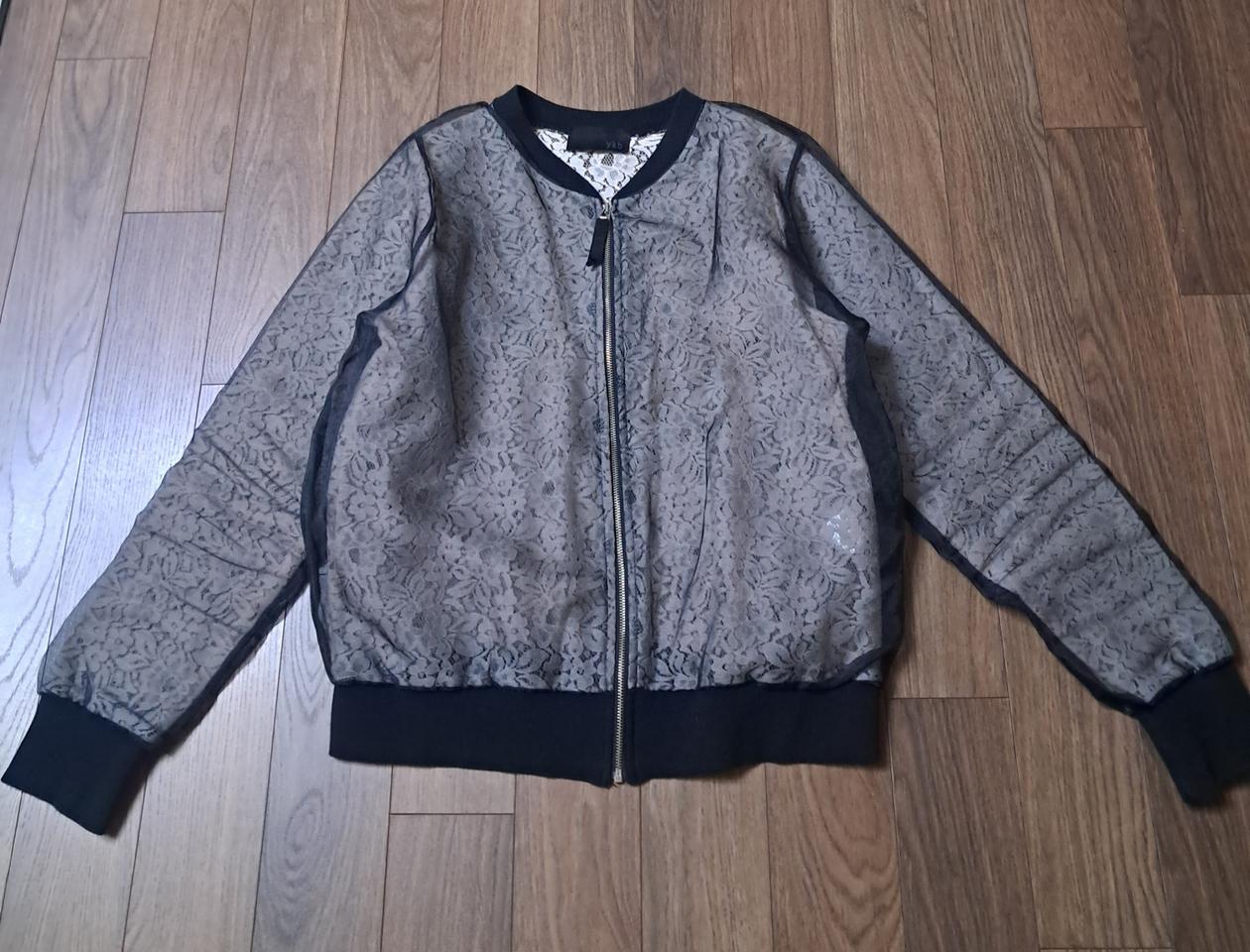 예스비 레이스 시스루 집업 S