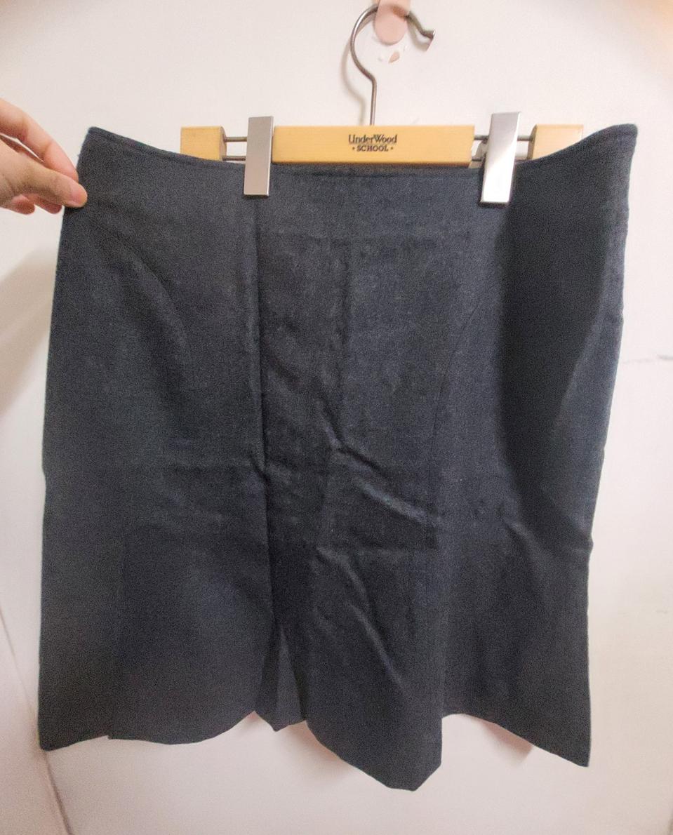 일본직수입 딥챠콜 모직스커트 XL(32)