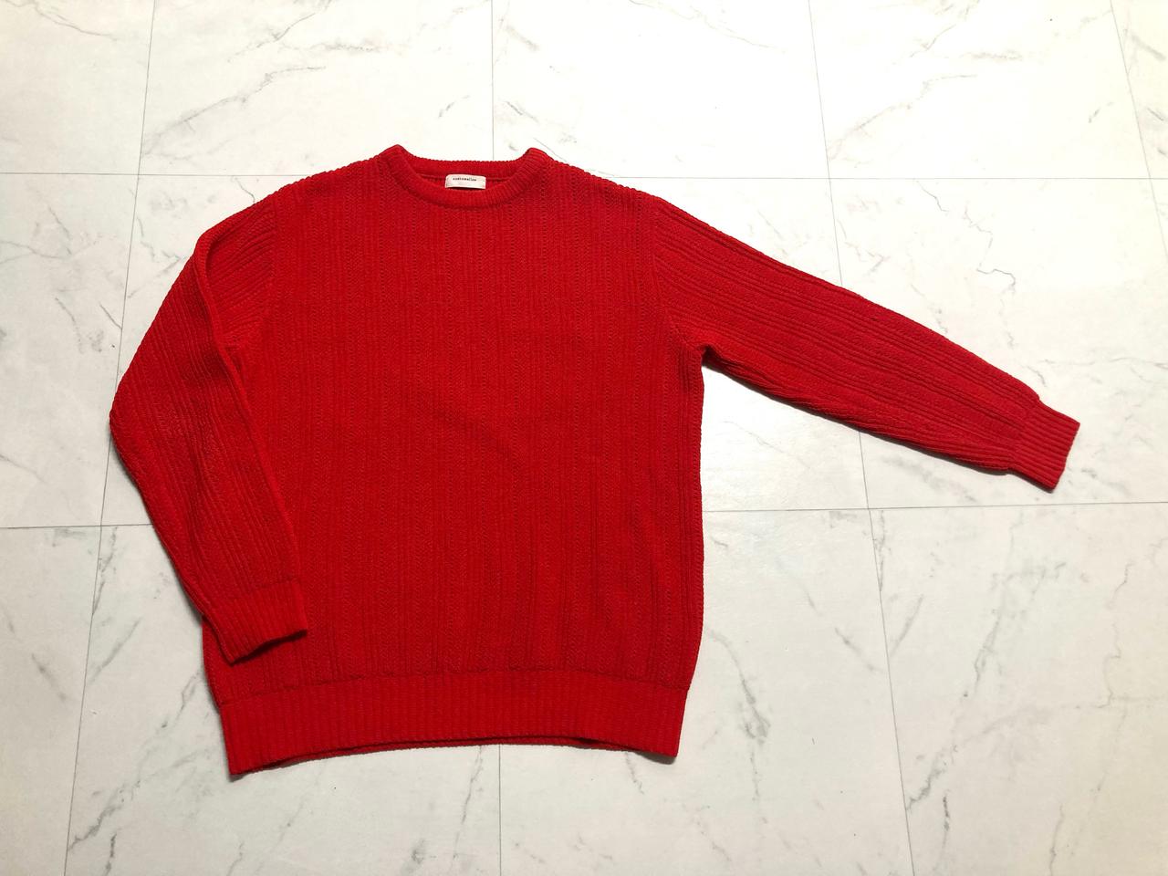 커스텀멜로우 케이블 니트 헤비 스웨터 105-110