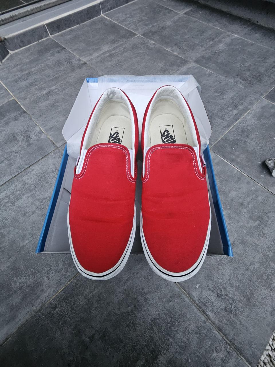 반스 270 레드 슬립온 스니커즈 단화