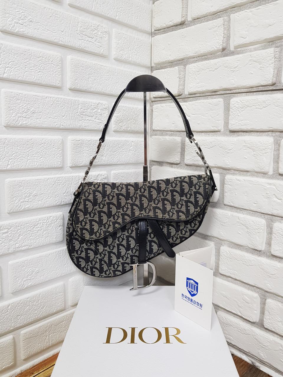 [정품] 디올 오블리크 빈티지 새들백