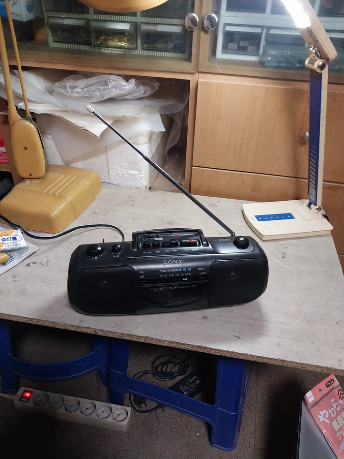 외관 좋은 소니 CFS-E14 카세트 라디오/카세트 고장 외 주의 사항