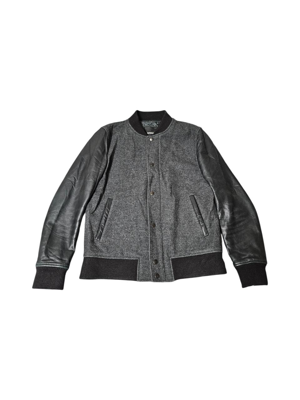 페이퍼리즘 양가죽 바시티자켓 L