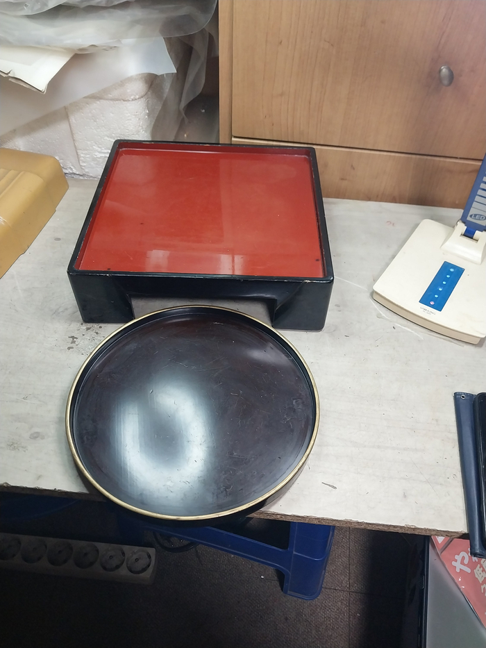 1950 일본 미니 차탁/칠 벗겨짐 있음.