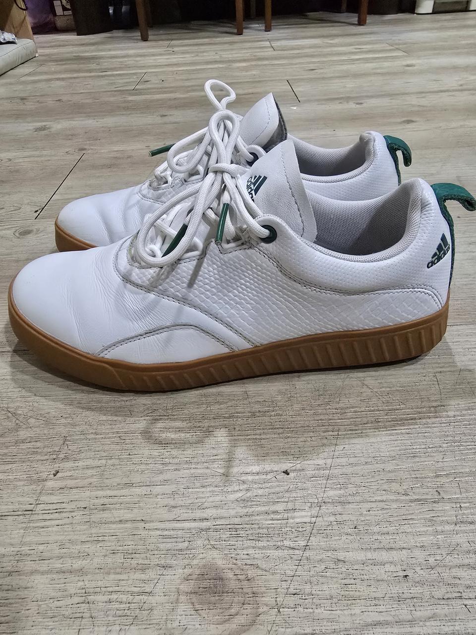 아디다스 골프 우먼스 아디크로스 PPF 스파이크리스 가죽골프화 245MM