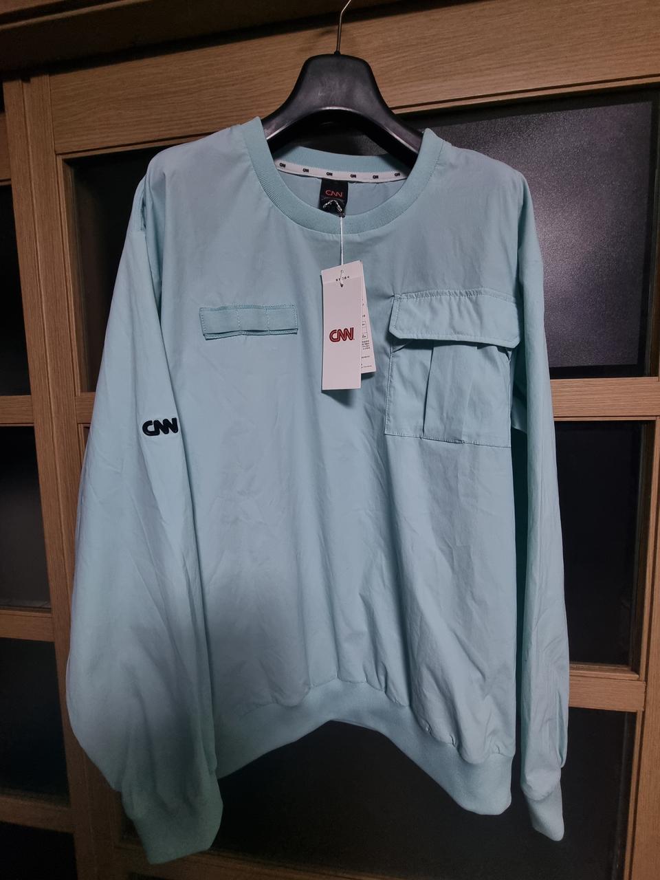 cnn 크루넥 오버셔츠 100