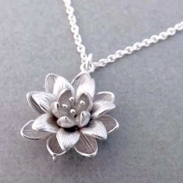 5-20. 925S/연꽃 펜던트 목걸이