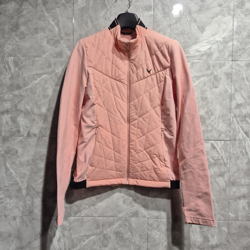 캘러웨이 핑크 퀼팅 바람막이 자켓