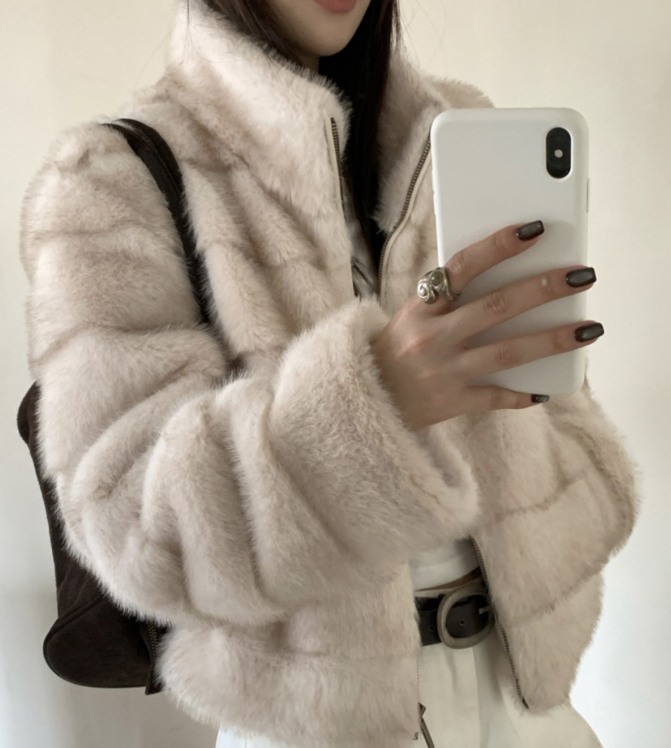 럭스페이크퍼자켓/밍크퍼자켓/퍼자켓