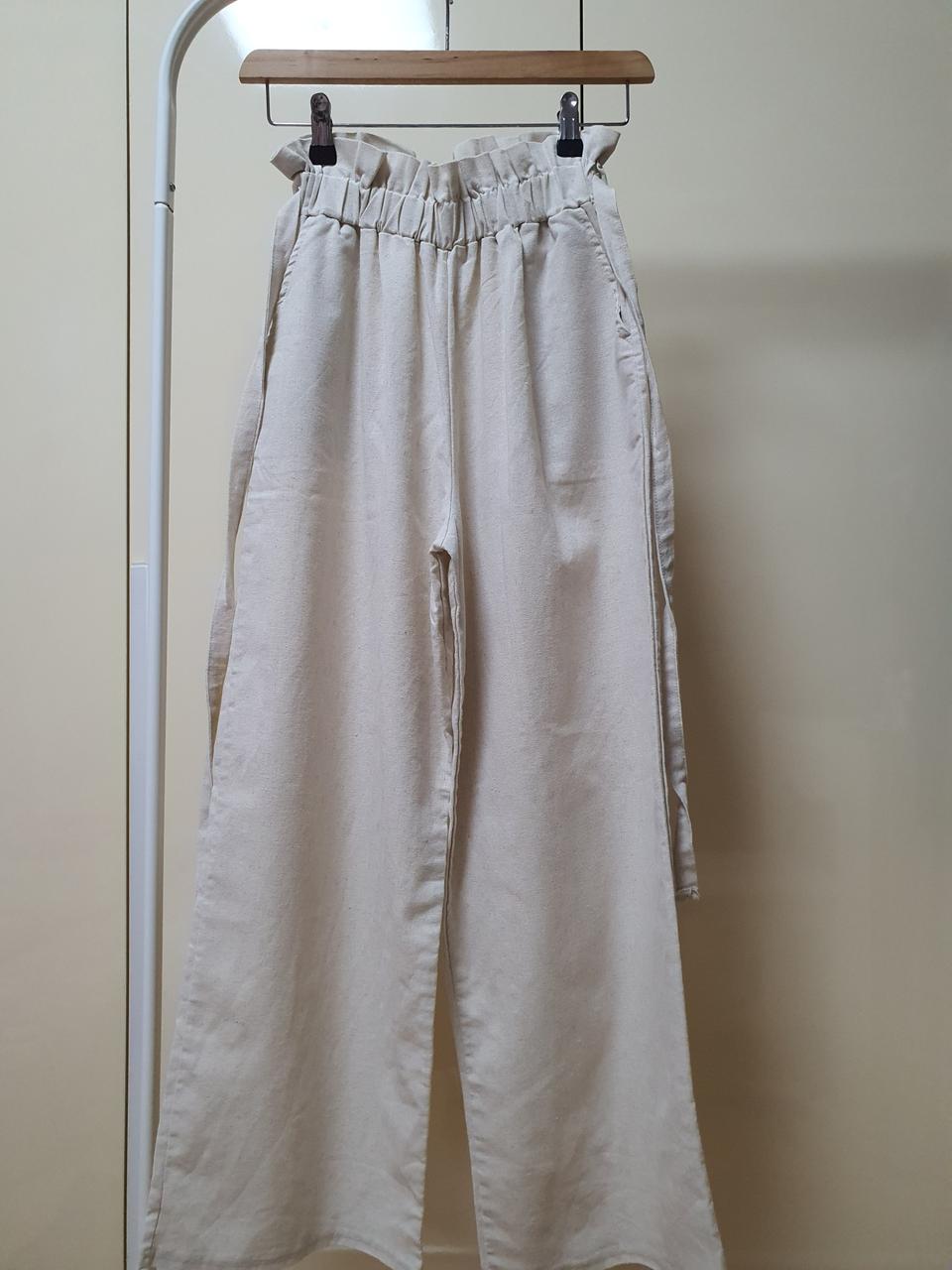 베이지 린넨바지(새상품)