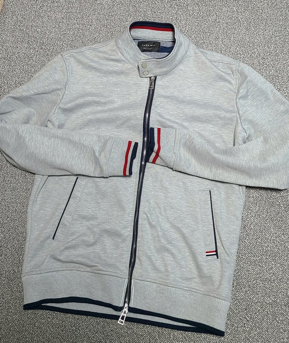 자라 맨 남성 그레이 집업 자켓 XL 정사이즈 로  100  L  추천