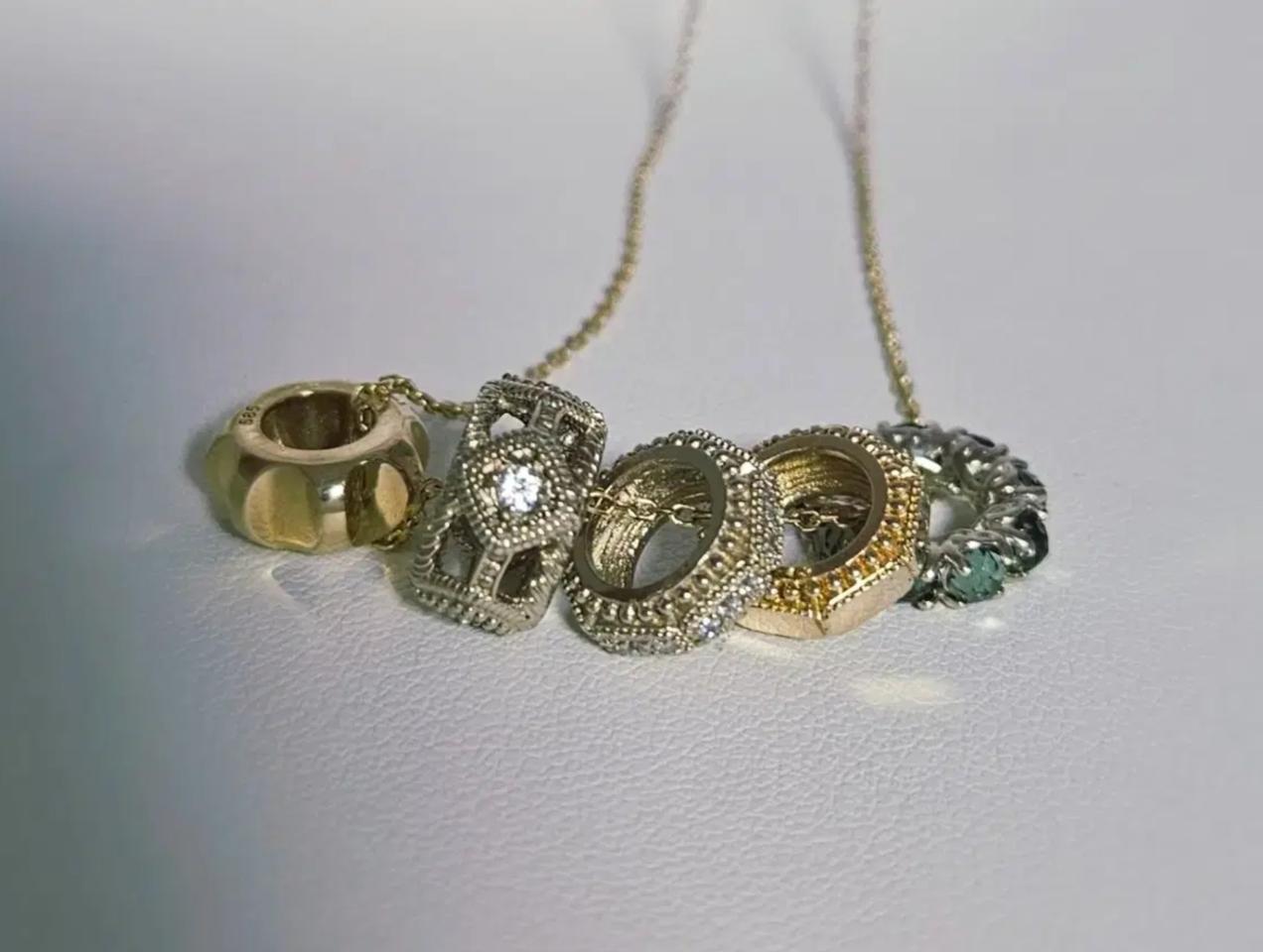 14k 참. 팬던트 .목걸이