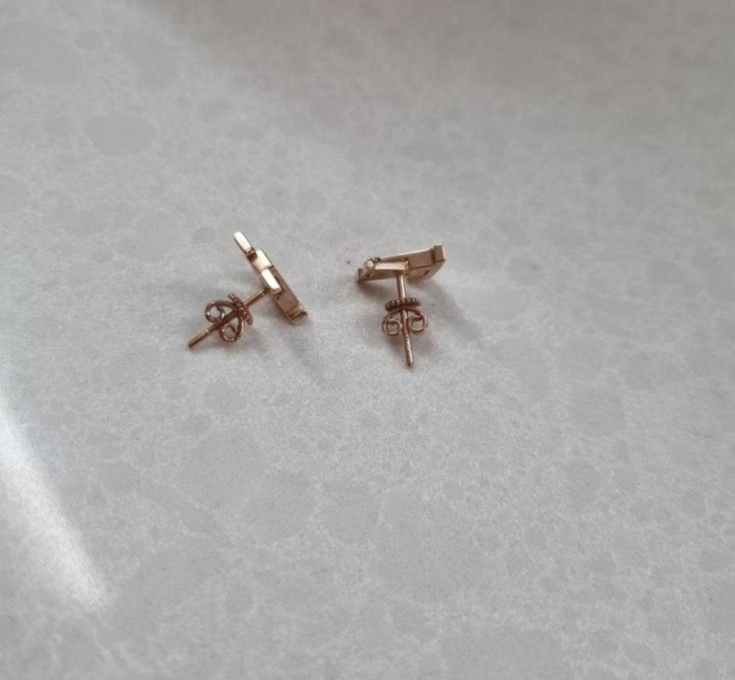 14k블랙 에폭시 침 귀걸이