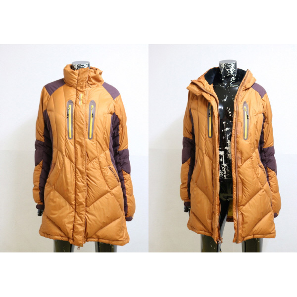 (55반) 노티카 Nautica 브라운 여성 거위털 하프 패딩 (사이즈 90 55반)