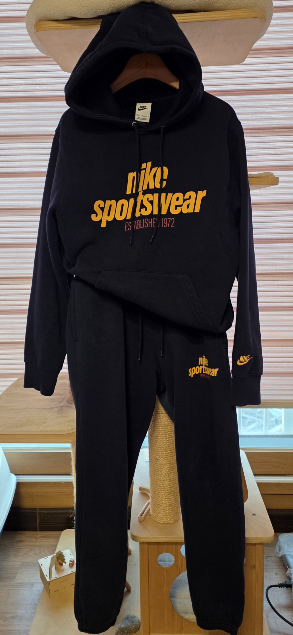 나이키 네이비기모 셋업m