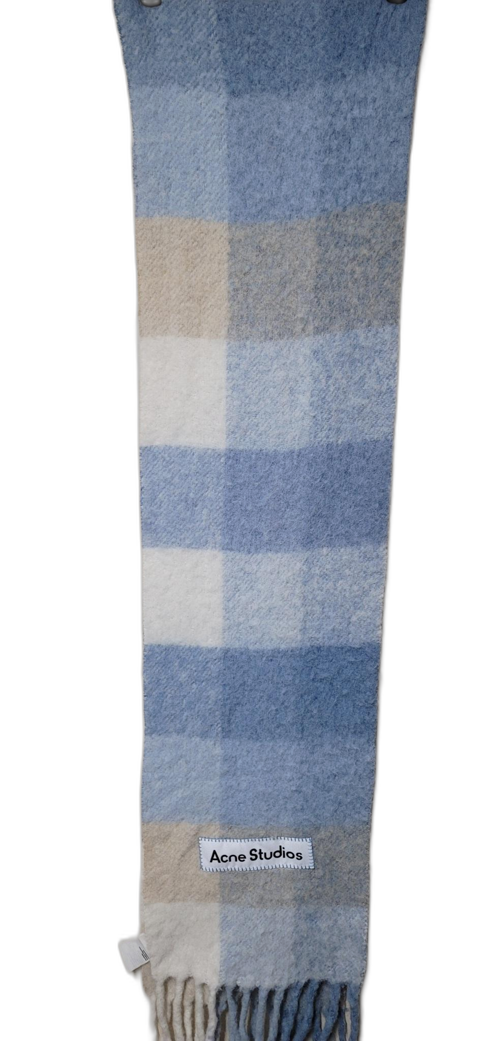아크네스튜디오 모헤어 체크 머플러
