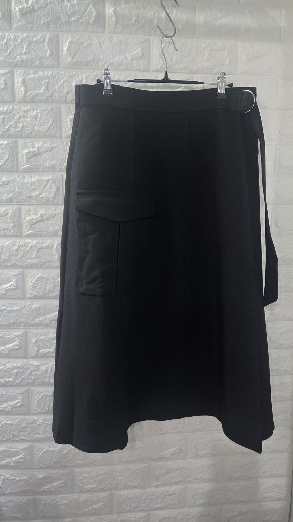 사이즈큰 정장 랩 스커트