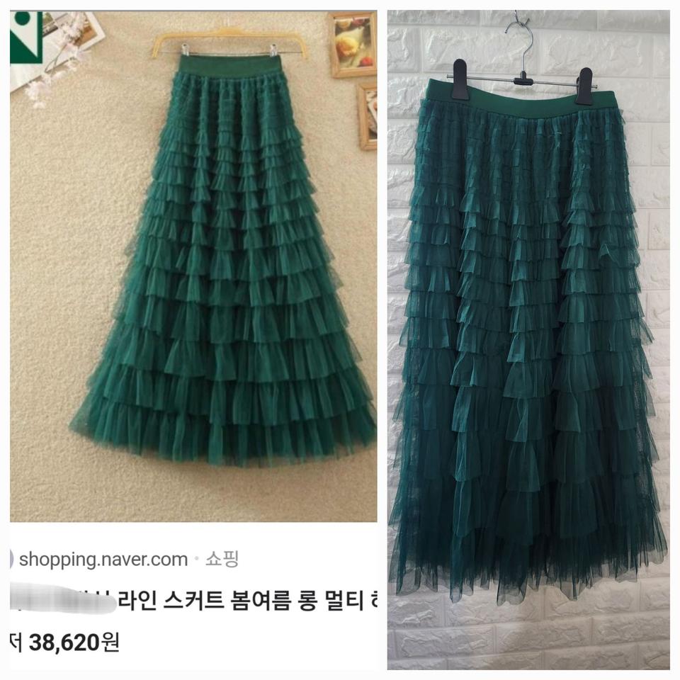 캉캉 쉬폰 스커트