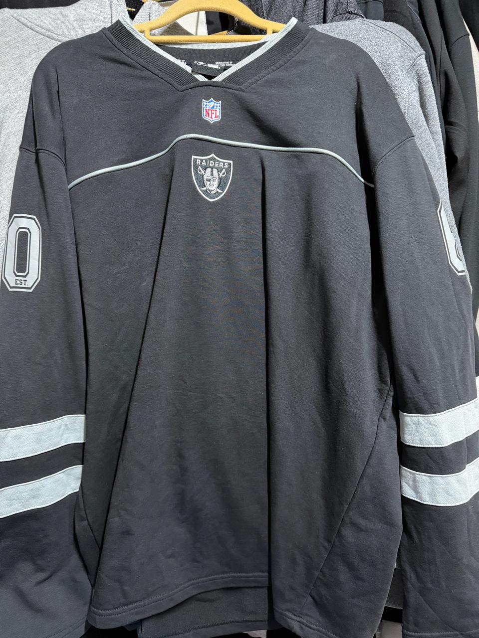 뉴에라 오클랜드 레이더스 라운드 긴팔 티셔츠