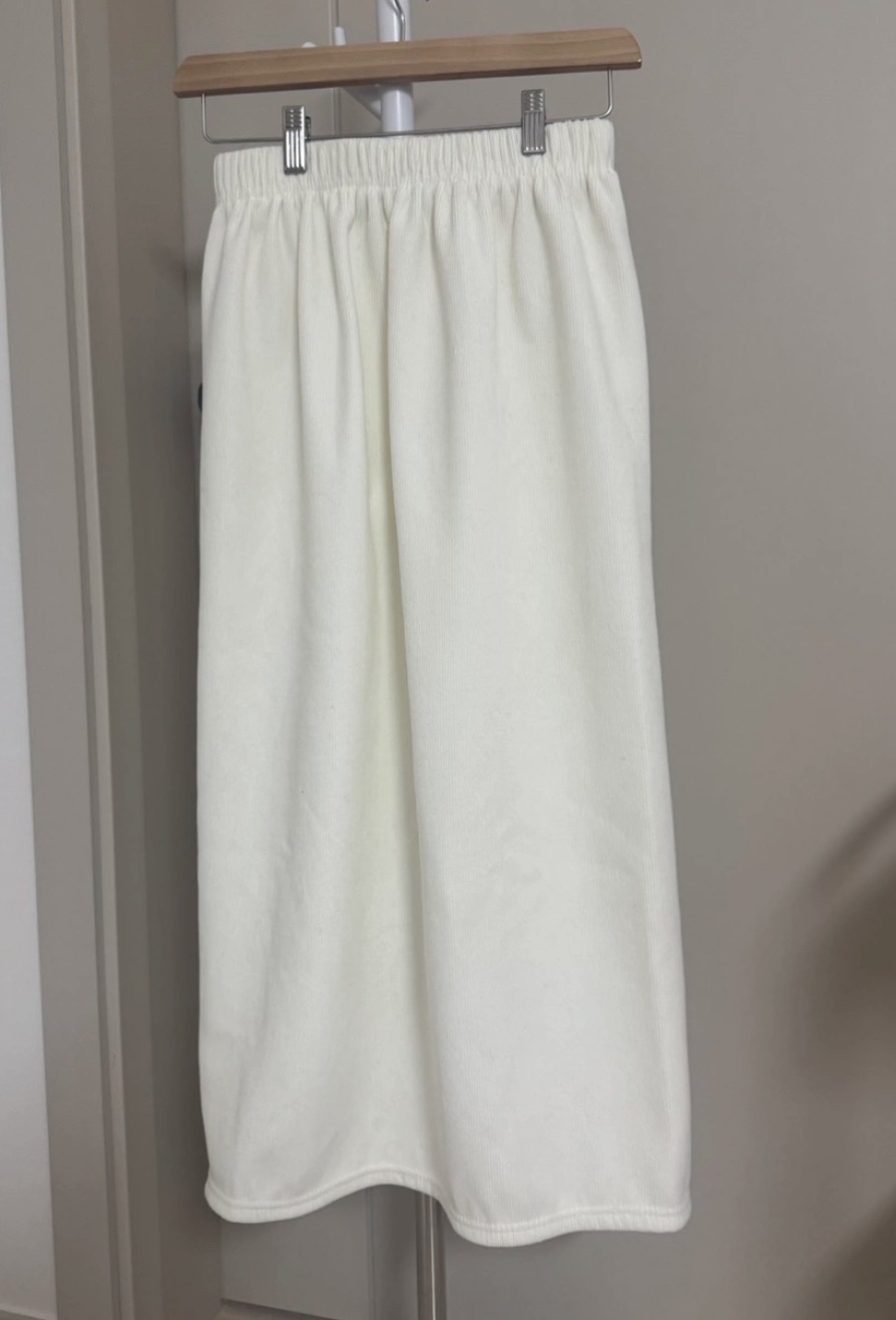 [새상품] 코듀로이 기모 롱스커트